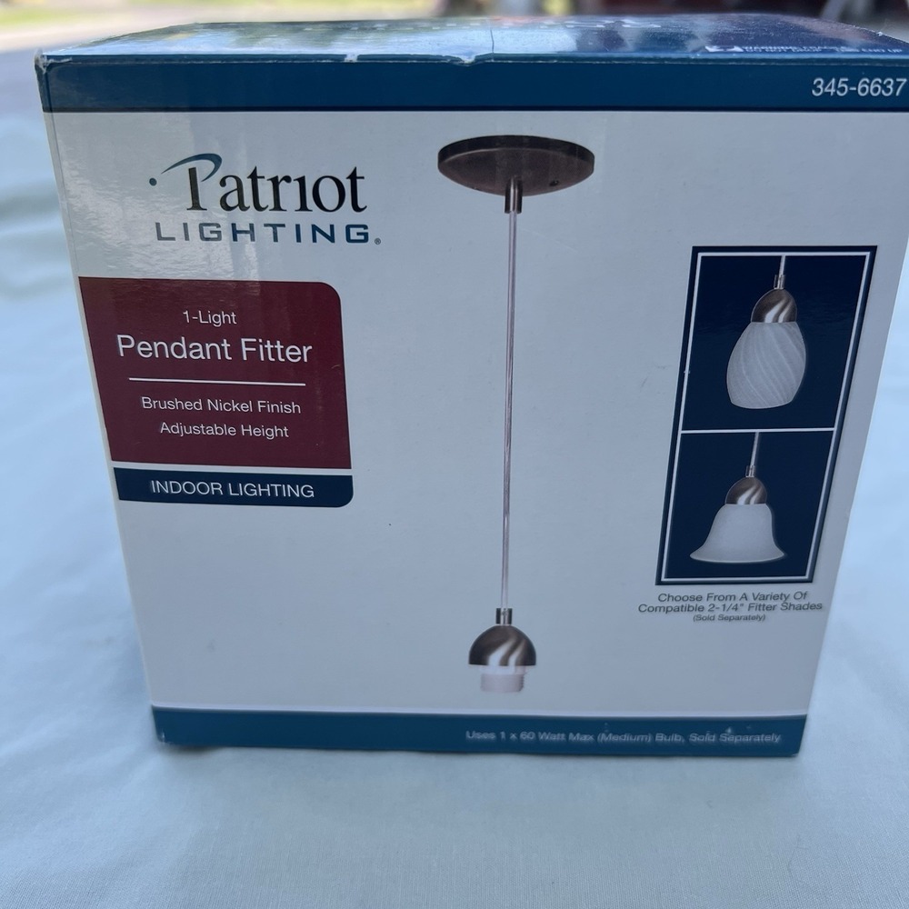 Patriot Lighting Brushed Nickel 5" Pendant Fitter